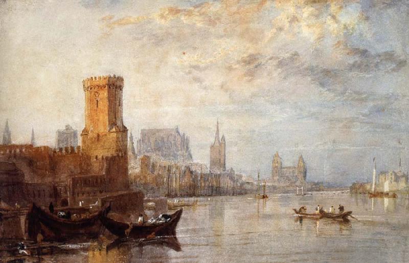 J.M.W. Turner View of Cologne on the Rhine oil painting image